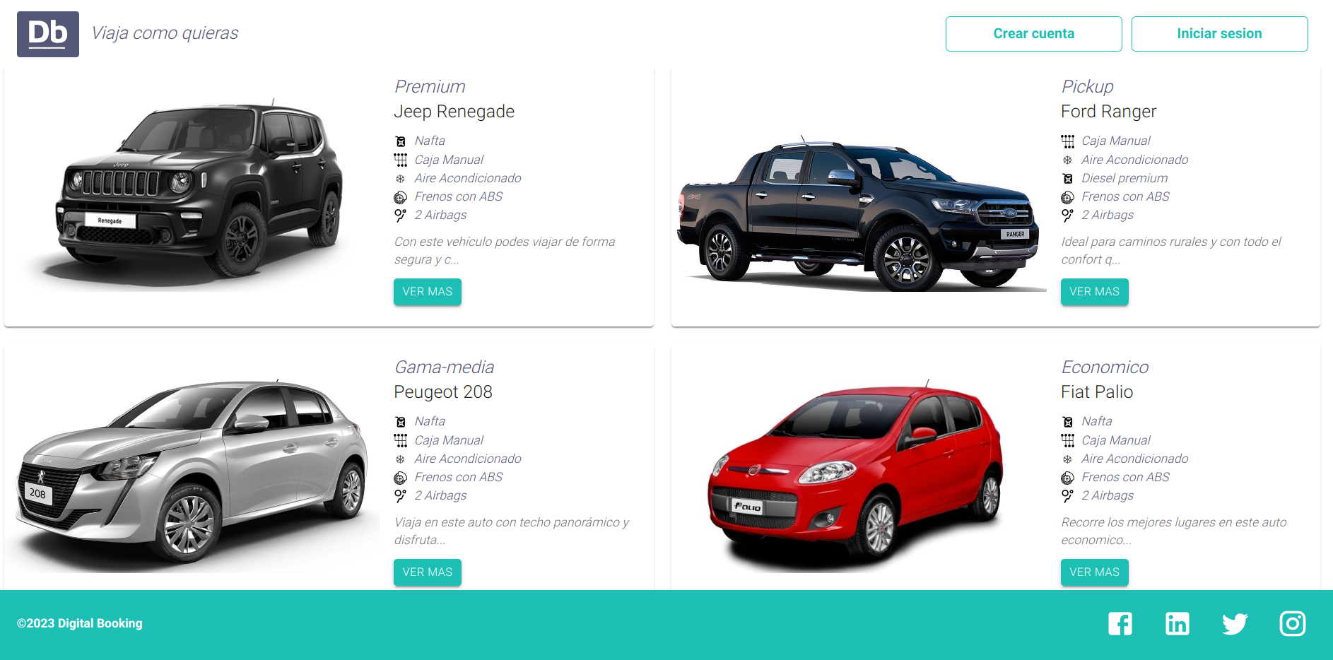 App para alquiler de vehiculos